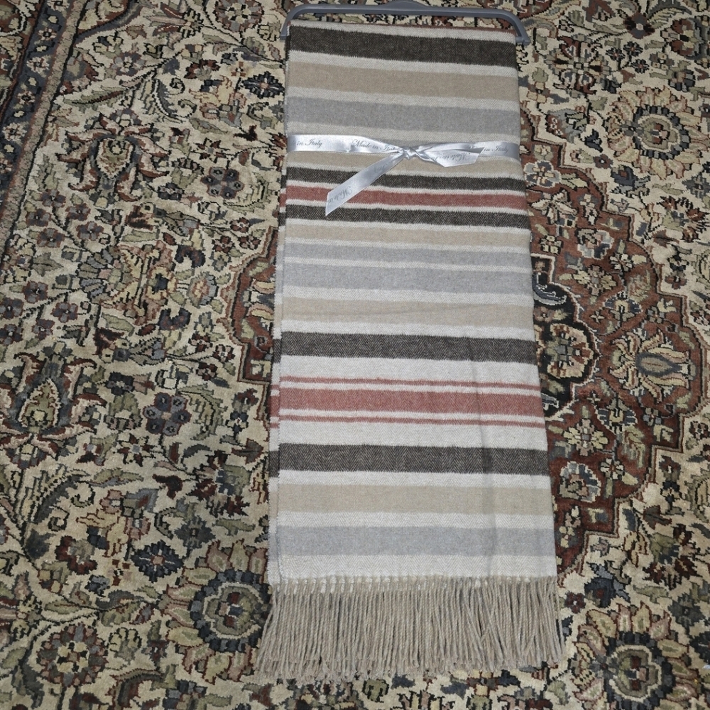 Striped Multicolor Throw Blanket